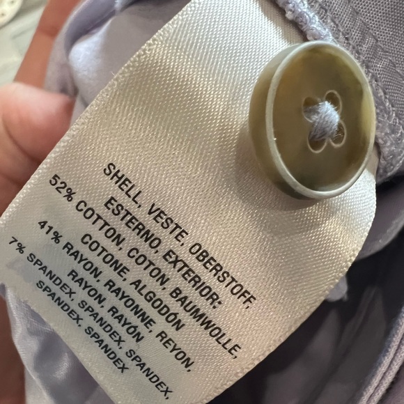 NWT Anthropologie The Essential Slim Lavender Pants- 14‎ - Picture 10 of 11